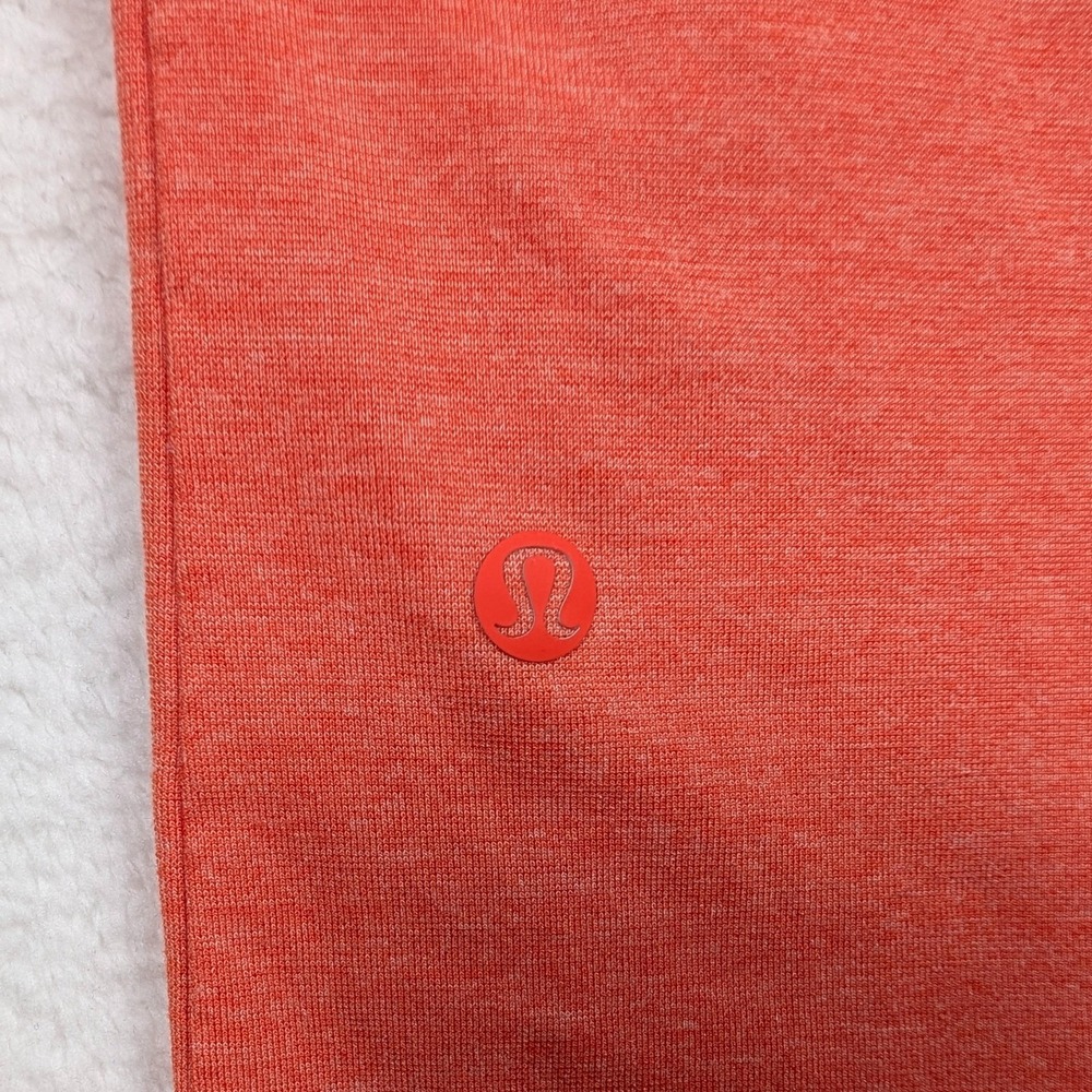 Lululemon Polo Shirt Mens Small Orange Performance Golf Stretch Athletic - Picture 5 of 6